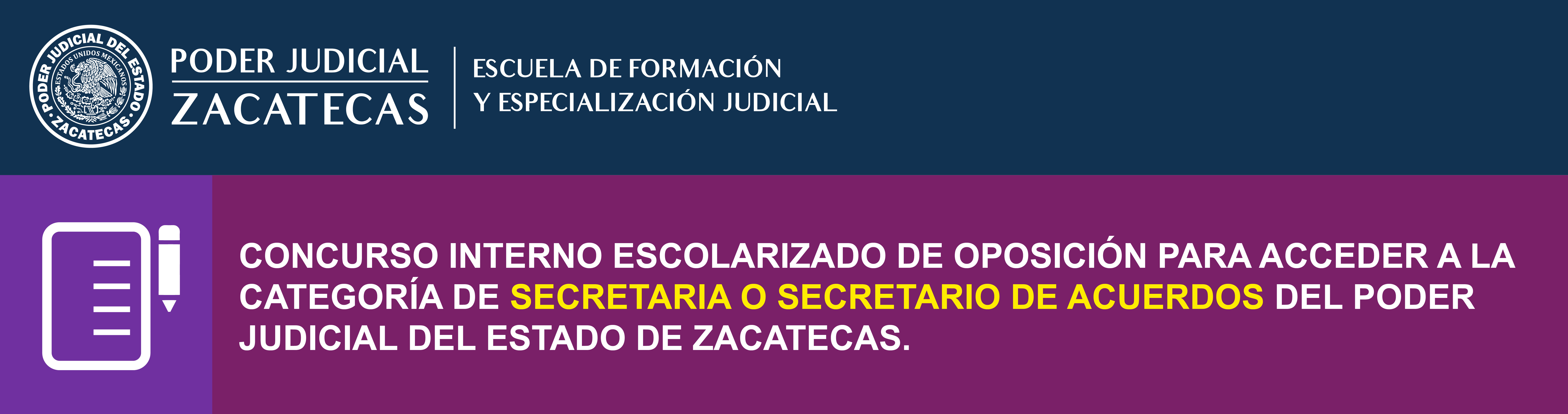 concurso secretario de acuerdos