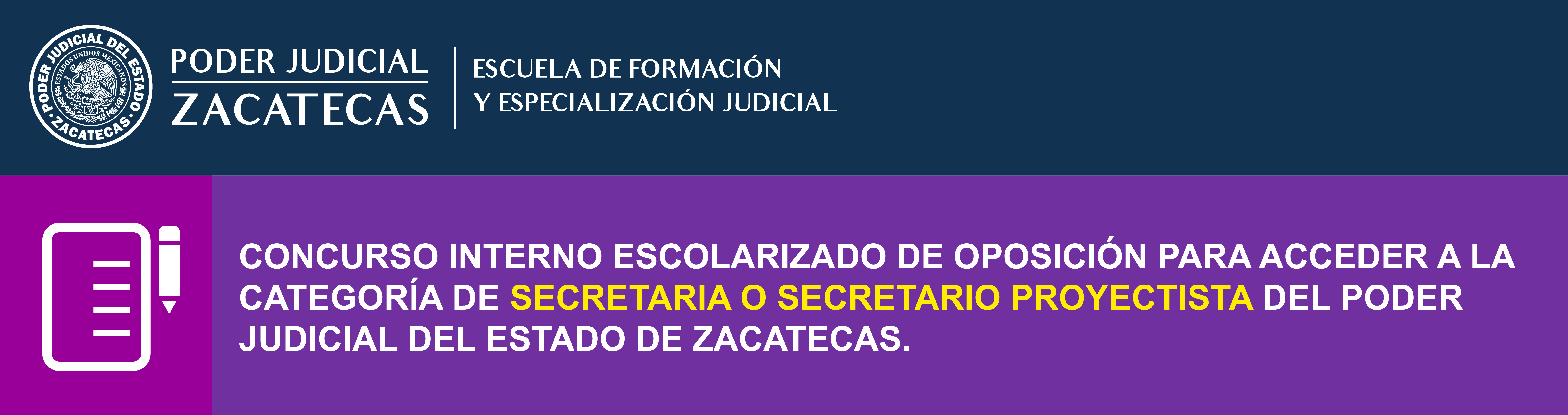 Concurso de secretario Proyectista